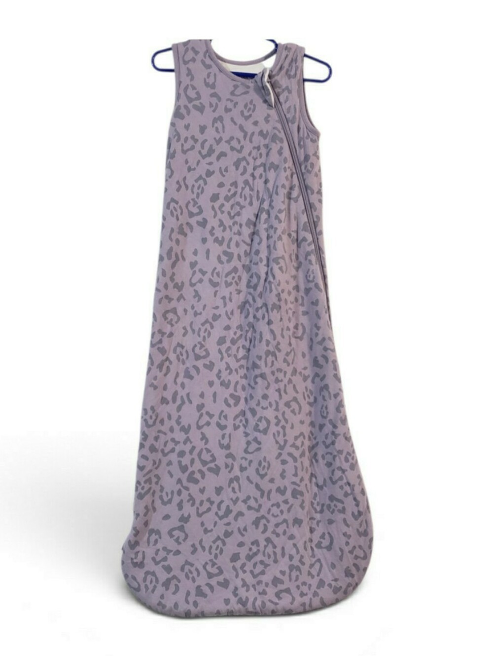 KYTE BABY Purple Taro Cheetah Sleep Sack Zippered Size Medium 1.0 TOG Bamboo